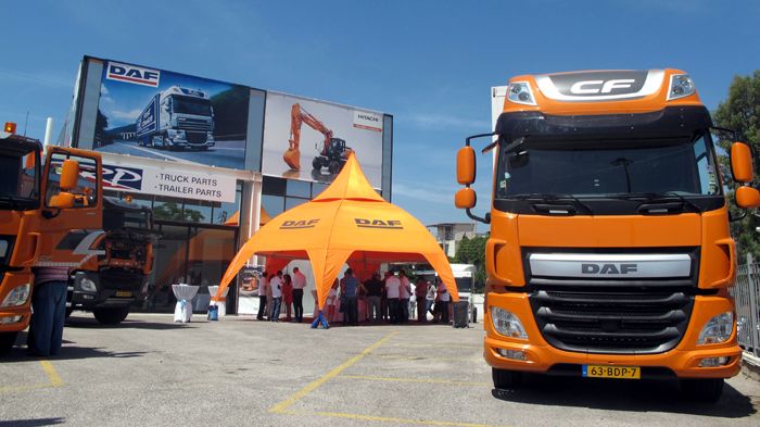 Στις εγκαταστάσεις της Ergotrak στο Περιστέρι πραγματοποιήθηκε το Σάββατο 23 Μαΐου το DAF Roadshow 2015.