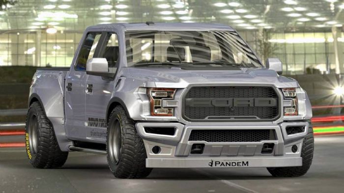 Το Ford F-150 Raptor με «Pandem» body-kit είναι μια από τις πιο πρόσφατες δημιουργίες της εταιρείας TRA ενόψει του Σαλονιού Αυτοκινήτου του Τόκυο.