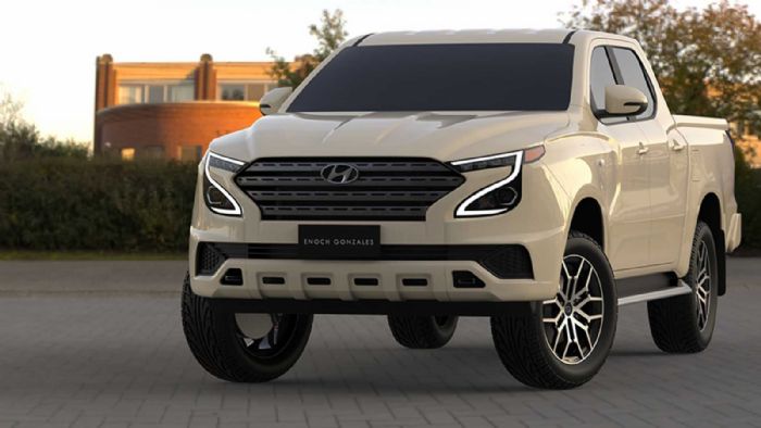 To μελλοντικό Hyundai Pick-Up όπως το εμπνεύστηκε ο σχεδιαστής Enoch Gabriel Gonzales… 