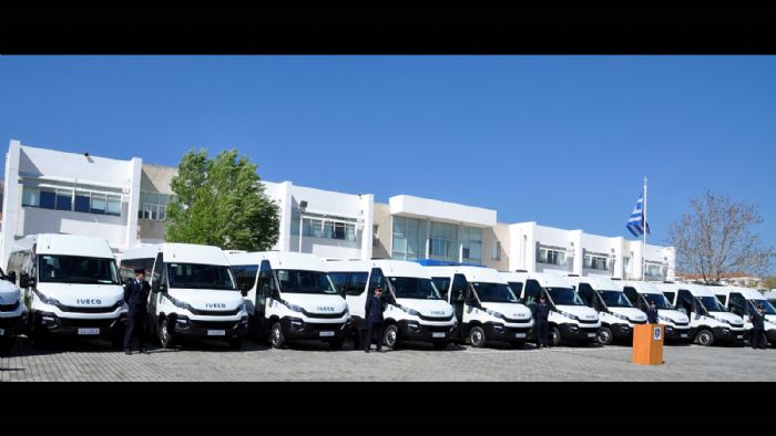 Τα 22 νέα Iveco Daily Line Mini-Buses, παραδόθηκαν από την Παύλος Ι. Κοντέλλης Α.Ε.Β.Ε. στην Ελληνική Αστυνομία.