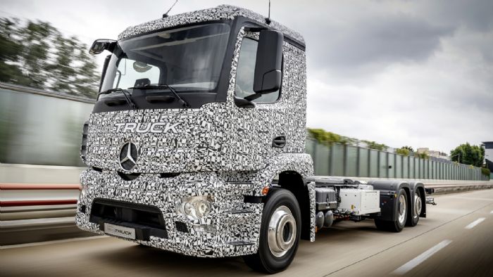 Στην προσεχή Διεθνή Έκθεση Επαγγελματικών Οχημάτων του Ανοβέρου, η Mercedes-Benz θα παρουσιάσει ένα πρωτότυπο ηλεκτροκίνητο φορτηγό 26t.