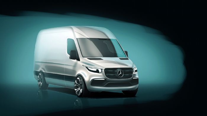 Λίγους μήνες πριν την επίσημη παρουσίαση της, η Mercedes-Benz έδωσε στη δημοσιότητα την πρώτη εικόνα της νέας γενιάς του Sprinter.
