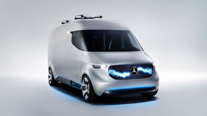 Το εντυπωσιακό πρωτότυπο «Vision Van» της Mercedes-Benz είναι ένα πλήρως ηλεκτροκίνητο όχημα διανομών με αυτονομία έως και 270 χλμ.