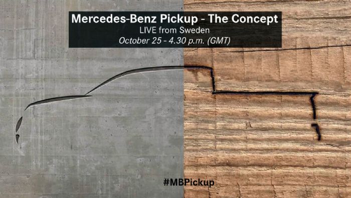 Παρακολουθείστε ζωντανά την παρουσίαση του νέου Mercedes-Benz Pick-Up στις 19:30, στον σύνδεσμο που σας προσφέρουμε…