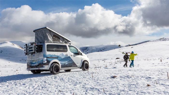 Το Nissan e-NV200 Winter Camper Concept συνδυάζει τον περιπετειώδη χαρακτήρα με την οικολογική συνείδηση.