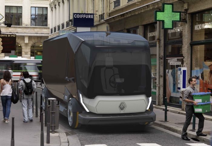 Το Renault Connect αποτελεί μια σχεδιαστική σπουδή της γαλλικής εταιρείας στην μορφή και τις δυνατότητες των μελλοντικών φορτηγών της. 