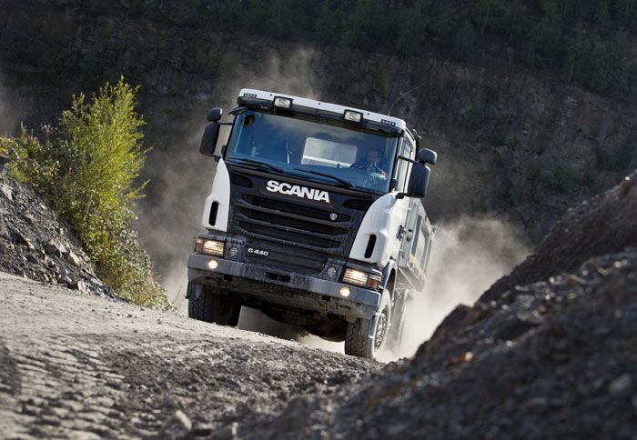 Αρχικά τα νέα εκτός δρόμου φορτηγά θα αφορούν τη σειρά G, όπως το εικονιζόμενο Scania G 440 6x6.