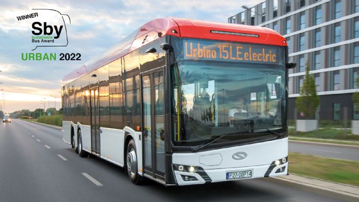 Τον επίζηλο τίτλο «Βιώσιμο Λεωφορείο της Χρονιάς» απέσπασε το τριαξονικό ηλεκτρικό Solaris Urbino 15 LE των 15 μέτρων.