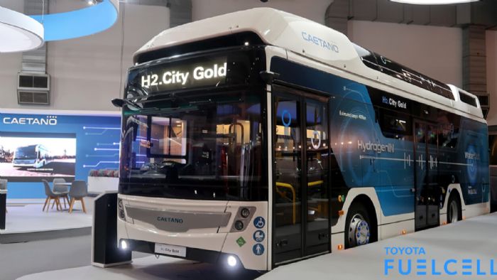 To «H2.City Gold» της CaetanoBus είναι ένα αστικό λεωφορείο με σύστημα fuel-cells της Toyota, το οποίο πραγματοποίησε την παγκόσμια πρεμιέρα του στη Busworld 2019.