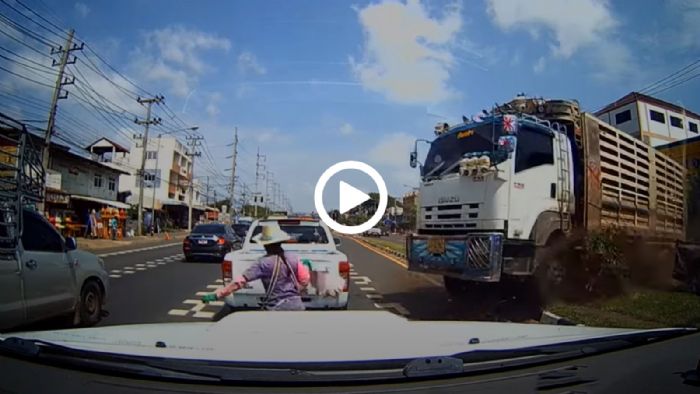Τρόμος: εκτός ελέγχου φορτηγό κατά πάνω σου!