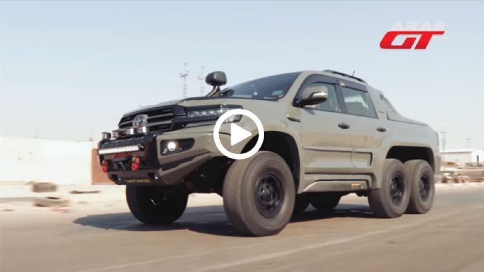 To Toyota Land Cruiser γίνεται 6x6 Pick-Up