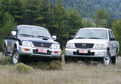 Mazda B2500 vs Mitsubishi L200 Συνειδητοποιημένες επιλογές