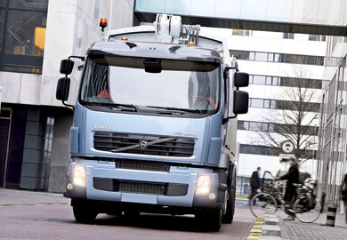 To νέο Volvo FE Hybrid Αυλαία για τα υβριδικά φορτηγά